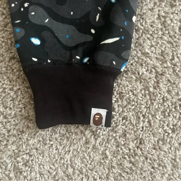 Bape Black Shark Camo Zip WGM Hoodie